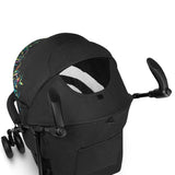 Carucior sport compact, Lionelo, Irma, Spatar reglabil in 4 pozitii, Suport picioare reglabil, Manere rotative, Pliere tip umbrela, 6- 36 luni, Pana la 15 kg, Conform cu EN1888-1:2018, Negru