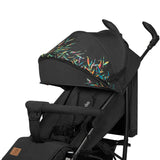 Carucior sport compact, Lionelo, Irma, Spatar reglabil in 4 pozitii, Suport picioare reglabil, Manere rotative, Pliere tip umbrela, 6- 36 luni, Pana la 15 kg, Conform cu EN1888-1:2018, Negru