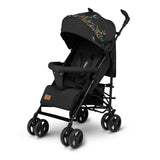 Carucior sport compact, Lionelo, Irma, Spatar reglabil in 4 pozitii, Suport picioare reglabil, Manere rotative, Pliere tip umbrela, 6- 36 luni, Pana la 15 kg, Conform cu EN1888-1:2018, Negru
