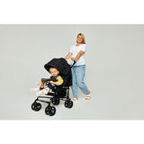 Carucior sport compact, Lionelo, Irma, Spatar ajustabil in 4 pozitii, Suport picioare reglabil, Manere rotative, Pliere tip umbrela, 6- 36 luni, Pana la 15 kg, Conform cu EN1888-1:2018, Negru