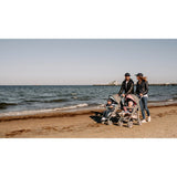 Carucior sport compact, Lionelo, Irma, Spatar reglabil in 4 pozitii, Suport picioare reglabil, Manere rotative, Pliere tip umbrela, 6- 36 luni, Pana la 15 kg, Conform cu EN1888-1:2018, Negru