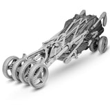 Carucior sport compact, Lionelo, Irma, Spatar reglabil in 4 pozitii, Suport picioare reglabil, Manere rotative, Pliere tip umbrela, 6- 36 luni, Pana la 15 kg, Conform cu EN1888-1:2018, Gri