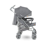 Carucior sport compact, Lionelo, Irma, Spatar reglabil in 4 pozitii, Suport picioare reglabil, Manere rotative, Pliere tip umbrela, 6- 36 luni, Pana la 15 kg, Conform cu EN1888-1:2018, Gri