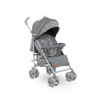 Carucior sport compact, Lionelo, Irma, Spatar reglabil in 4 pozitii, Suport picioare reglabil, Manere rotative, Pliere tip umbrela, 6- 36 luni, Pana la 15 kg, Conform cu EN1888-1:2018, Gri