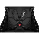 Carucior sport, Lionelo, Julie One, De la nastere, Greutate redusa, Cu accesorii, Cadru din aluminiu, 0-22 kg, Pliere compacta pentru avion, Conform cu standardele europene de securitate EN1888-1 si EN1888-2, Negru