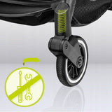 Carucior sport, Lionelo, Julie One, De la nastere, Greutate redusa, Cu accesorii, Cadru din aluminiu, 0-22 kg, Pliere compacta pentru avion, Conform cu standardele europene de securitate EN1888-1 si EN1888-2, Negru