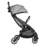 Carucior sport, Lionelo, Julie One, De la nastere, Greutate redusa, Cu accesorii, Cadru din aluminiu, 0-22 kg, Pliere compacta pentru avion, Conform cu standardele europene de securitate EN1888-1 si EN1888-2, Gri