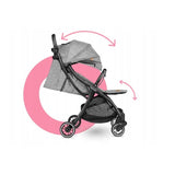 Carucior sport, Lionelo, Julie One, De la nastere, Greutate redusa, Cu accesorii, Cadru din aluminiu, 0-22 kg, Pliere compacta pentru avion, Conform cu standardele europene de securitate EN1888-1 si EN1888-2, Gri