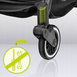 Carucior sport, Lionelo, Julie One, De la nastere, Greutate redusa, Cu accesorii, Cadru din aluminiu, 0-22 kg, Pliere compacta pentru avion, Conform cu standardele europene de securitate EN1888-1 si EN1888-2, Gri