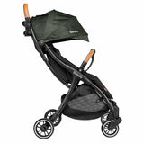 Carucior sport, Lionelo, Julie One, De la nastere, Greutate redusa, Cu accesorii, Cadru din aluminiu, 0-22 kg, Pliere compacta pentru avion, Conform cu standardele europene de securitate EN1888-1 si EN1888-2, Verde Tropical