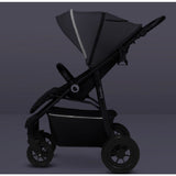 Carucior sport, Lionelo, Natt, De la nastere, Cu accesorii si capotina XXL reglabila, 0 - 22 kg, Conform cu standardele europene de securitate EN1888-1, EN1888-2, Gri