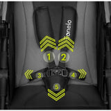 Carucior sport, Lionelo, Natt, De la nastere, Cu accesorii si capotina XXL reglabila, 0 - 22 kg, Conform cu standardele europene de securitate EN1888-1, EN1888-2, Gri