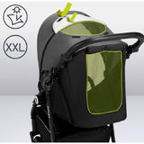 Carucior sport, Lionelo, Natt, De la nastere, Cu accesorii si capotina XXL reglabila, 0 - 22 kg, Conform cu standardele europene de securitate EN1888-1, EN1888-2, Gri