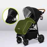 Carucior sport, Lionelo, Natt, De la nastere, Cu accesorii si capotina XXL reglabila, 0 - 22 kg, Conform cu standardele europene de securitate EN1888-1, EN1888-2, Negru Onyx