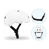 Casca pentru copii, Lionelo, Reglabila 50-56 cm, Din ABS si EPS, Conform cu standardul EN1078, Alb