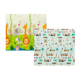 Covoras educativ, Lionelo, Robby, Pliabil, Impermeabil, Dimensiune mare, 200 x 180 cm, Cu Imprimeu pe ambele parti, Conform cu standardul european de securitate EN71, Multicolor