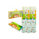 Covoras educativ, Lionelo, Robby, Pliabil, Impermeabil, Dimensiune mare, 200 x 180 cm, Cu Imprimeu pe ambele parti, Conform cu standardul european de securitate EN71, Multicolor