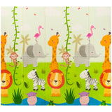 Covoras educativ, Lionelo, Robby, Pliabil, Impermeabil, Dimensiune mare, 200 x 180 cm, Cu Imprimeu pe ambele parti, Conform cu standardul european de securitate EN71, Multicolor