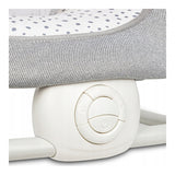 Fotoliu balansoar, Lionelo, Cu vibratii, Pascal Scandi, Cu 12 melodii linistitoare, Pliabil, 80x49 cm, Gri Deschis