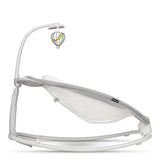 Fotoliu balansoar, Lionelo, Cu vibratii, Pascal Scandi, Cu 12 melodii linistitoare, Pliabil, 80x49 cm, Gri Deschis