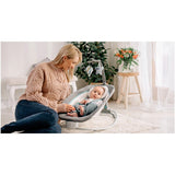 Fotoliu balansoar, Lionelo, Cu vibratii, Pascal Scandi, Cu 12 melodii linistitoare, Pliabil, 80x49 cm, Gri Deschis