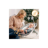 Fotoliu balansoar, Lionelo, Cu vibratii, Pascal Scandi, Cu 12 melodii linistitoare, Pliabil, 80x49 cm, Gri Deschis