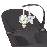 Fotoliu balansoar, Lionelo, June, Cu arcada cu jucarii, Ergonomic, Balansare manuala, Pliabil, 0 luni+, Gri