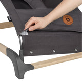 Fotoliu balansoar, Lionelo, June, Cu arcada cu jucarii, Ergonomic, Balansare manuala, Pliabil, 0 luni+, Gri