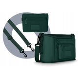 Geanta impermeabila, Lionelo, Little Cube, Pentru mamici si carucior, Impermeabila, Cu 4 compartimente, Curea detasabila, Buzunar exterior detasabil, Verde