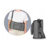 Geanta impermeabila, Lionelo, Little Cube, Pentru mamici si carucior, Impermeabila, Cu 4 compartimente, Curea detasabila, Buzunar exterior detasabil, Gri