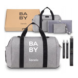 Geanta pentru mamicI, Lionelo, Ida, Cu multiple compartimente, Gri