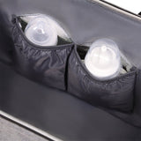 Geanta pentru mamicI, Lionelo, Ida, Cu multiple compartimente, Gri