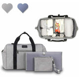 Geanta pentru mamicI, Lionelo, Ida, Cu multiple compartimente, Gri