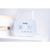 Incalzitor biberoane, Lionelo, ThermUp Double, 2 biberoane, 3 - 5 min, Temperatura constanta pana la 24 h, Sterilizare, Dezghetare, Fara BPA, Alb
