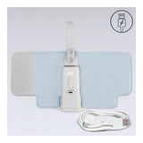 Incalzitor biberoane, Lionelo, ThermUp Go Plus, Portabil, Cu aspect elegant, Temperatura constanta pana la 24 h, Incarcare USB, Albastru deschis