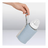 Incalzitor biberoane, Lionelo, ThermUp Go Plus, Portabil, Cu aspect elegant, Temperatura constanta pana la 24 h, Incarcare USB, Albastru deschis