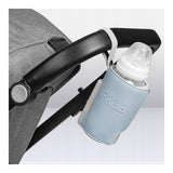 Incalzitor biberoane, Lionelo, ThermUp Go Plus, Portabil, Cu aspect elegant, Temperatura constanta pana la 24 h, Incarcare USB, Albastru deschis