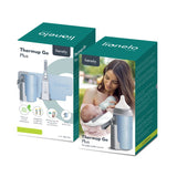 Incalzitor biberoane, Lionelo, ThermUp Go Plus, Portabil, Cu aspect elegant, Temperatura constanta pana la 24 h, Incarcare USB, Albastru deschis