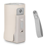 Incalzitor biberoane, Lionelo, ThermUp Go Plus, Portabil, Cu aspect elegant, Temperatura constanta pana la 24 h, Incarcare USB, Bej