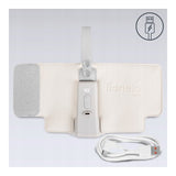 Incalzitor biberoane, Lionelo, ThermUp Go Plus, Portabil, Cu aspect elegant, Temperatura constanta pana la 24 h, Incarcare USB, Bej