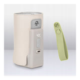 Incalzitor biberoane, Lionelo, ThermUp Go Plus, Portabil, Cu aspect elegant, Temperatura constanta pana la 24 h, Incarcare USB, Bej