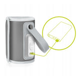 Incalzitor biberoane, Lionelo, ThermUp Go, Portabil, Temperatura constanta pana la 24 h, Incarcare USB, Gri