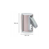 Incalzitor biberoane, Lionelo, ThermUp Go, Portabil, Temperatura constanta pana la 24 h, Incarcare USB, Roz