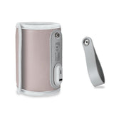 Incalzitor biberoane, Lionelo, ThermUp Go, Portabil, Temperatura constanta pana la 24 h, Incarcare USB, Roz