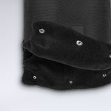 Manusi termice pentru carucior, Lionelo, Universale, Impermeabile, Interior din lana, Cu blana ecologica detasabila, Negru