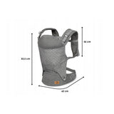 Marsupiu bebe, Lionelo, Margareet, Cu 3 pozitii de transport, Cu gluga, Pana la 20 Kg, Aprobat de Institutul International de Displazie de Sold, Conform cu standardul european de securitate CEN TR 16512, Wave