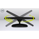 Oglinda auto retrovizoare, Lionelo, Sett, 25x18 cm, Rotire 360 grade, Universala, Black Carbon