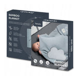 Paturica multifunctionala, Lionelo, Din bambus, Cu proprietati de termoreglare, Antibacteriana, Antifungica, Antialergice, Lavabila la masina de spalat, 100x75 cm, Gri