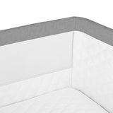 Patut co-sleeper, Lionelo, Theo, 2 in 1, Cu setare unghiulara, Reglabil in 5 pozitii pe inaltime, Conform cu standardele europeane de securitate EN1130 si EN16890, Grey