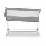 Patut co-sleeper, Lionelo, Theo, 2 in 1, Cu setare unghiulara, Reglabil in 5 pozitii pe inaltime, Conform cu standardele europeane de securitate EN1130 si EN16890, Grey